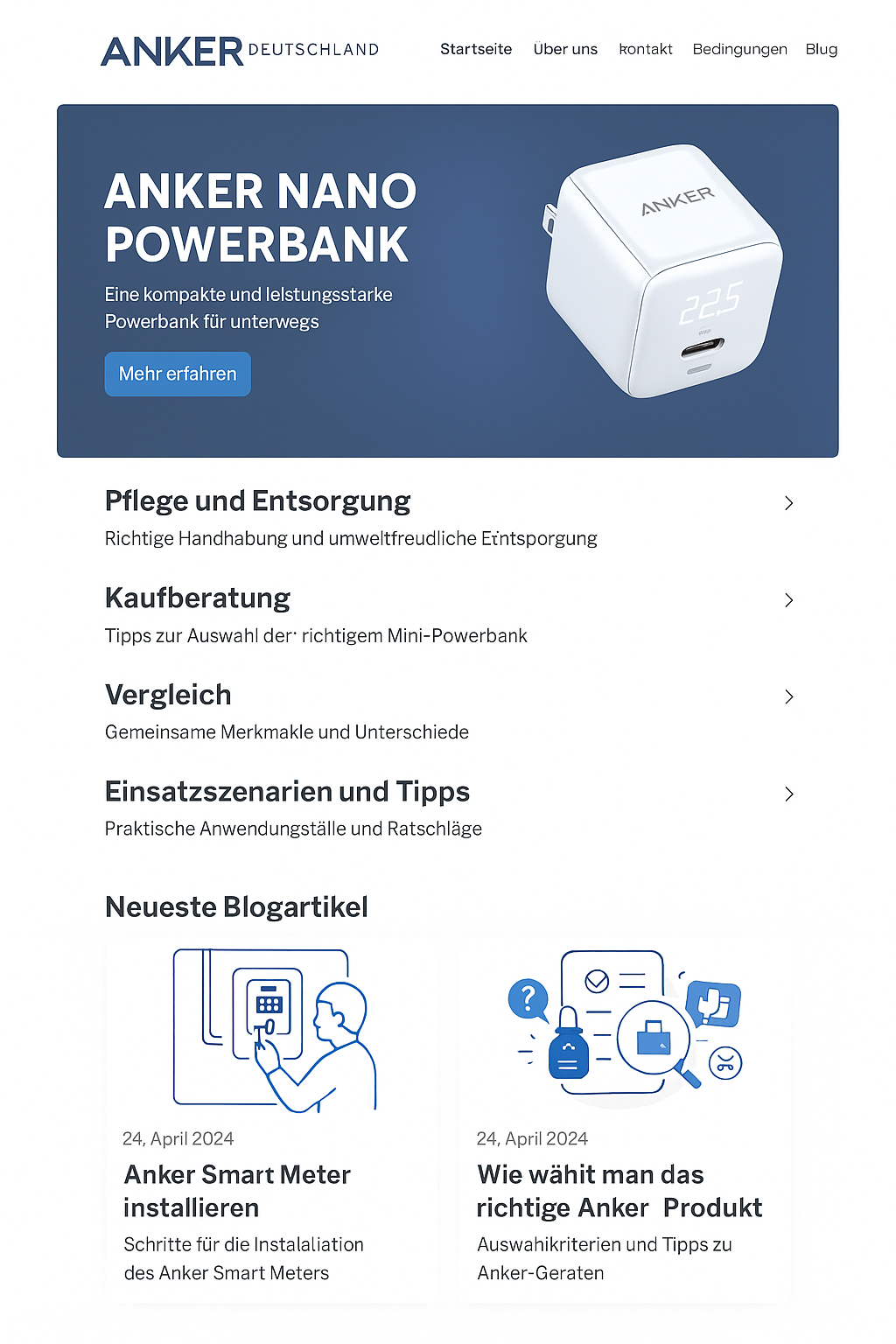 Produkte auswählen